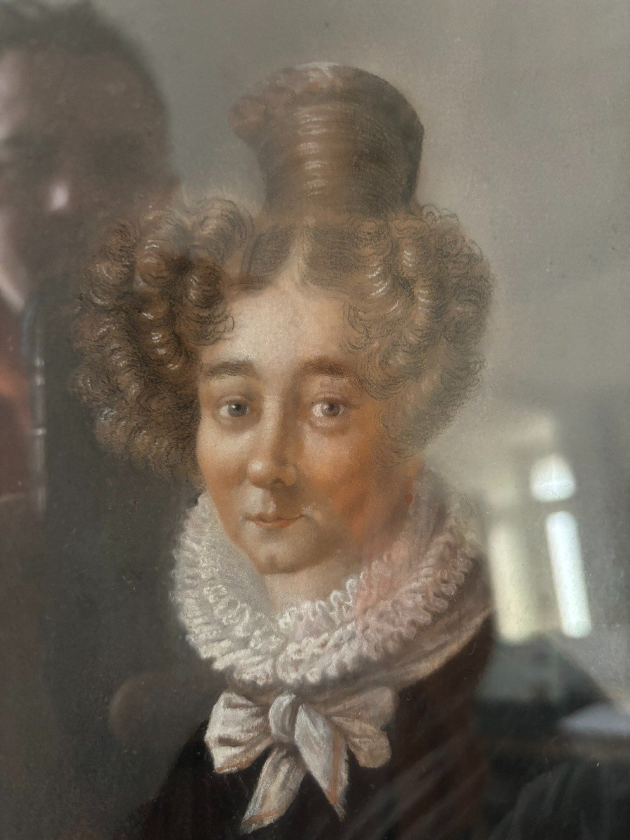 Portrait De Femme Vers 1800-photo-3