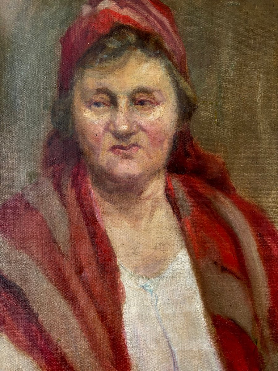 Portrait De Femme école Russe-photo-3