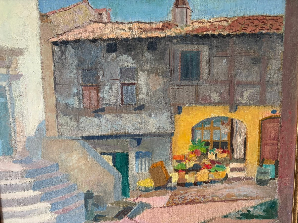 Landscape Of Cagnes Sur Mer Signed From 1930-photo-3