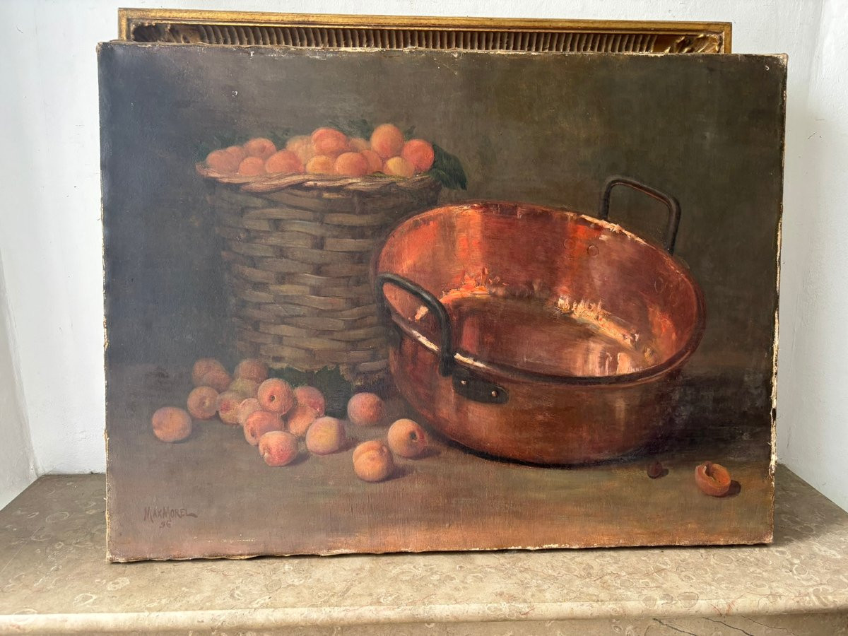 Nature morte signée de 1896-photo-1