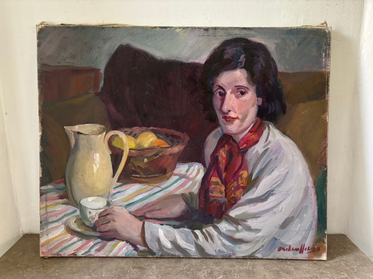 Portrait Of An English Or American School, 20th Century-photo-2