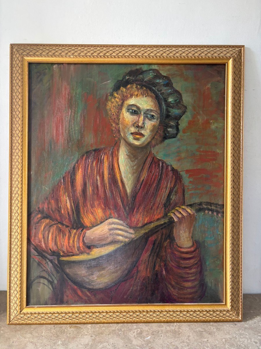Portrait de musicienne XXème siècle