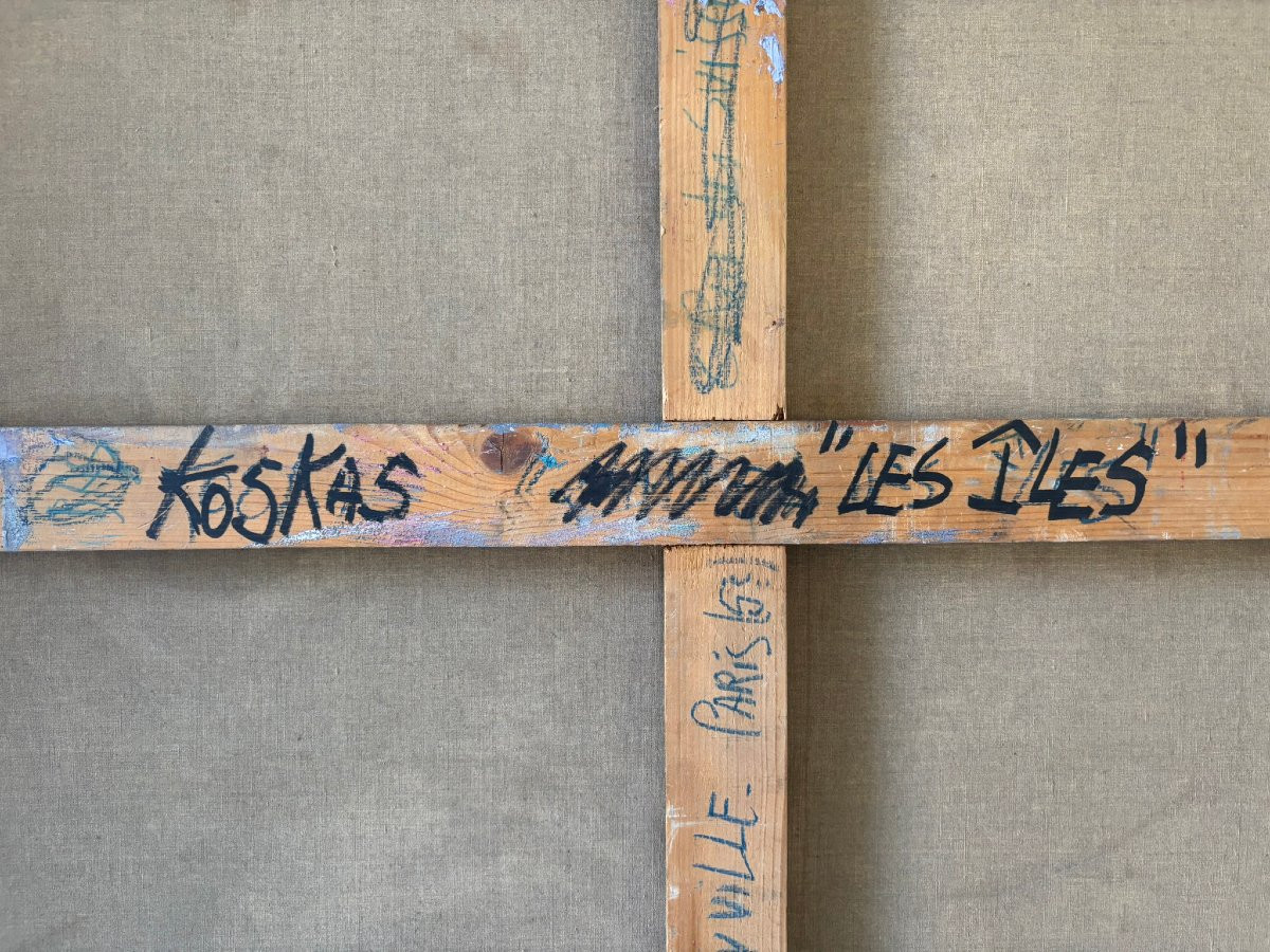 Composition figurative signée Koskas (1926-2013)-photo-6