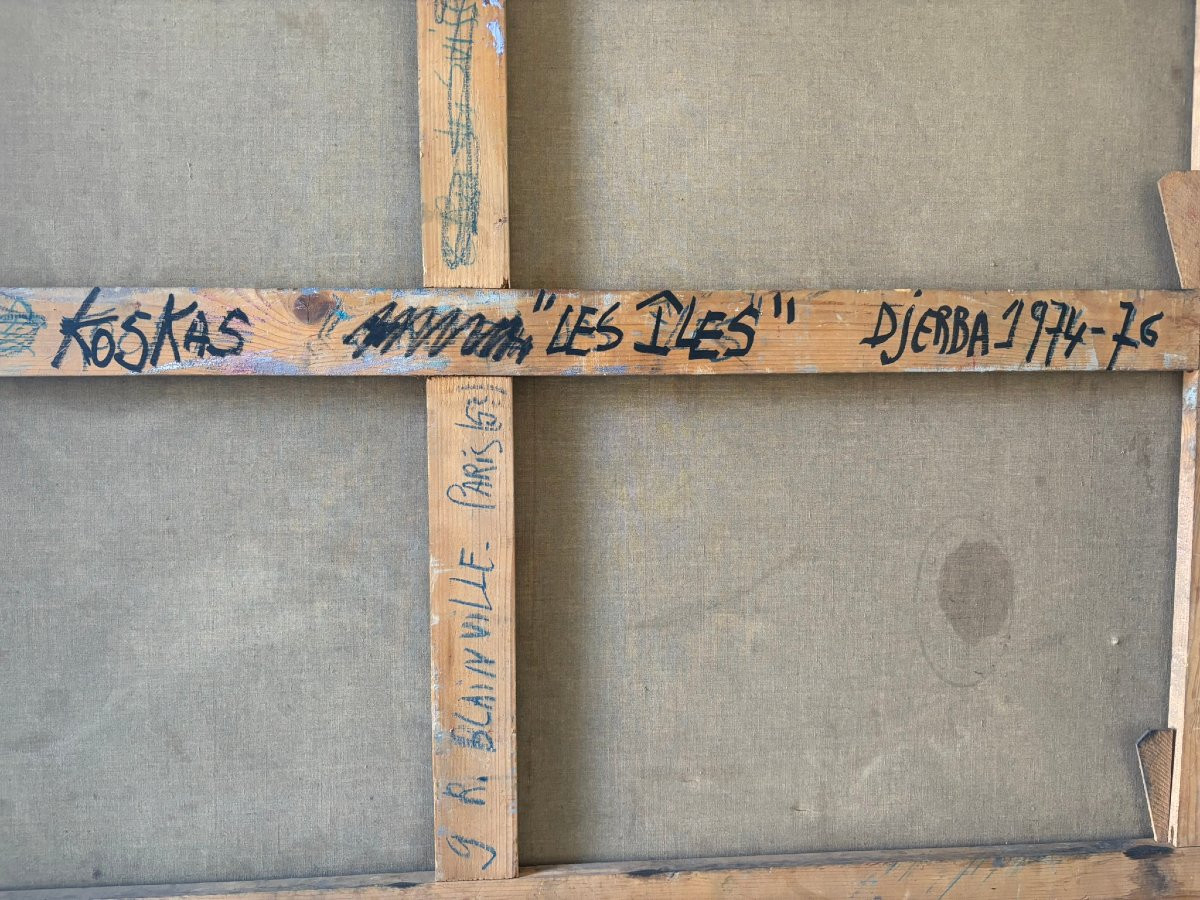 Composition figurative signée Koskas (1926-2013)-photo-8