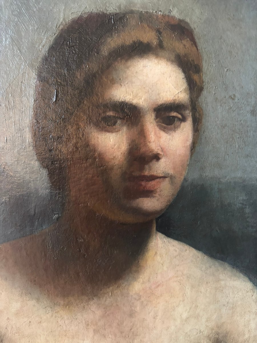 Portrait Of A Woman Signed Leon Kelly (1901-1982)-photo-3