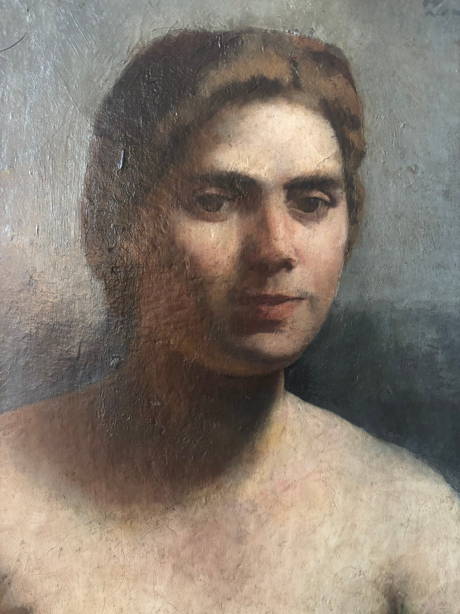 Portrait Of A Woman Signed Leon Kelly (1901-1982)-photo-4