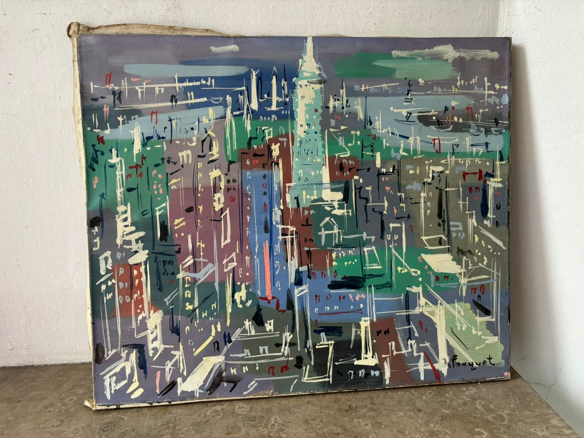 Paysage New Yorkais signé Fouquet-photo-2