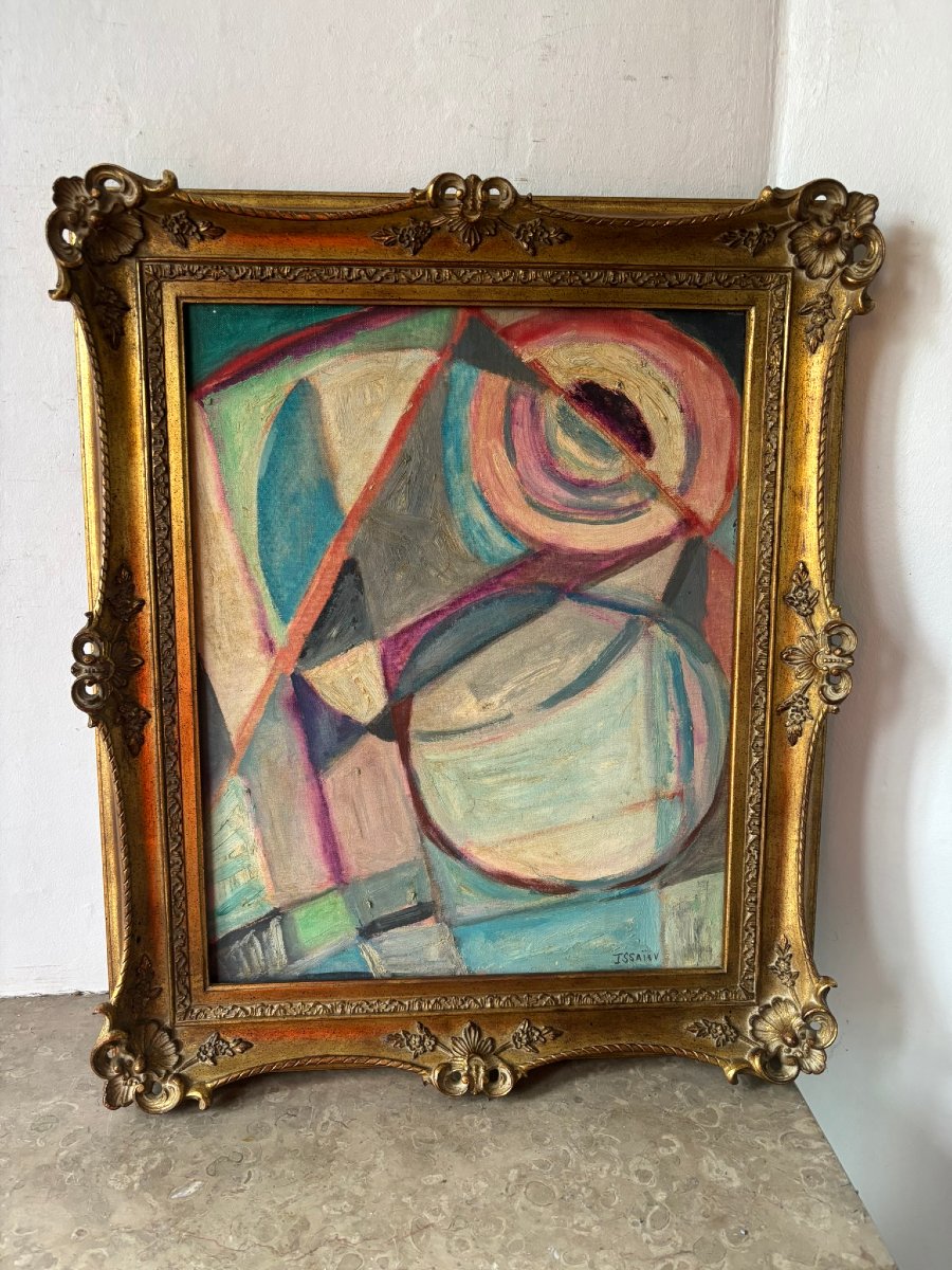 Composition abstraite signée Issaiev -photo-1