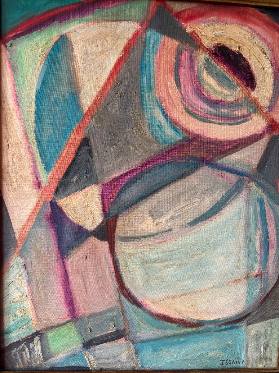 Composition abstraite signée Issaiev -photo-5