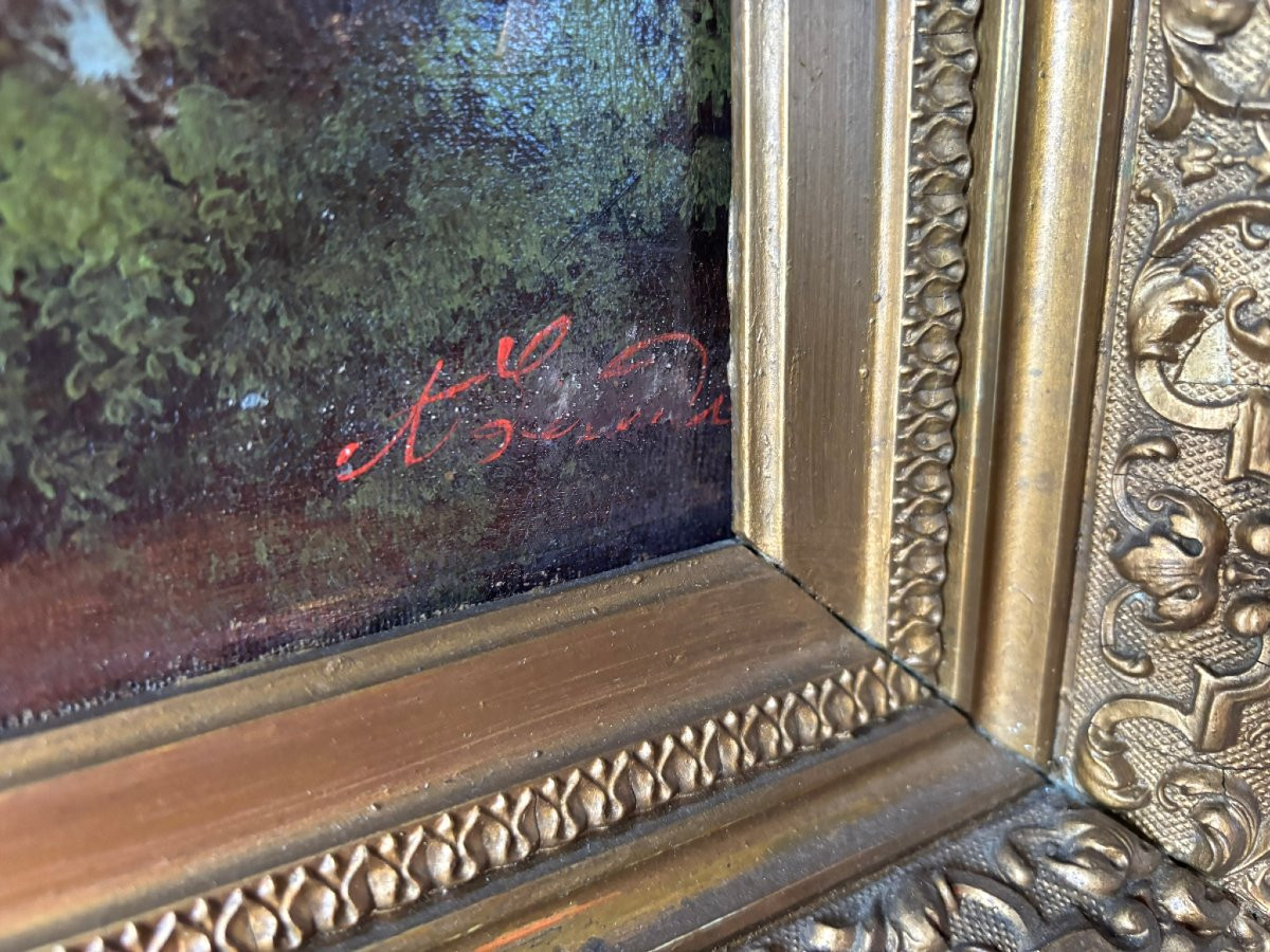 19th Century Italian Lake Landscape-photo-4