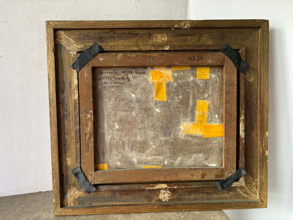 19th Century Italian Lake Landscape-photo-5