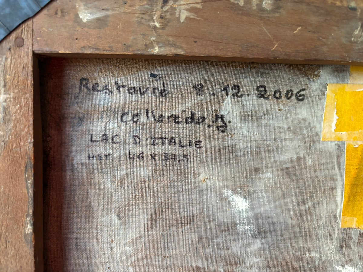 19th Century Italian Lake Landscape-photo-6