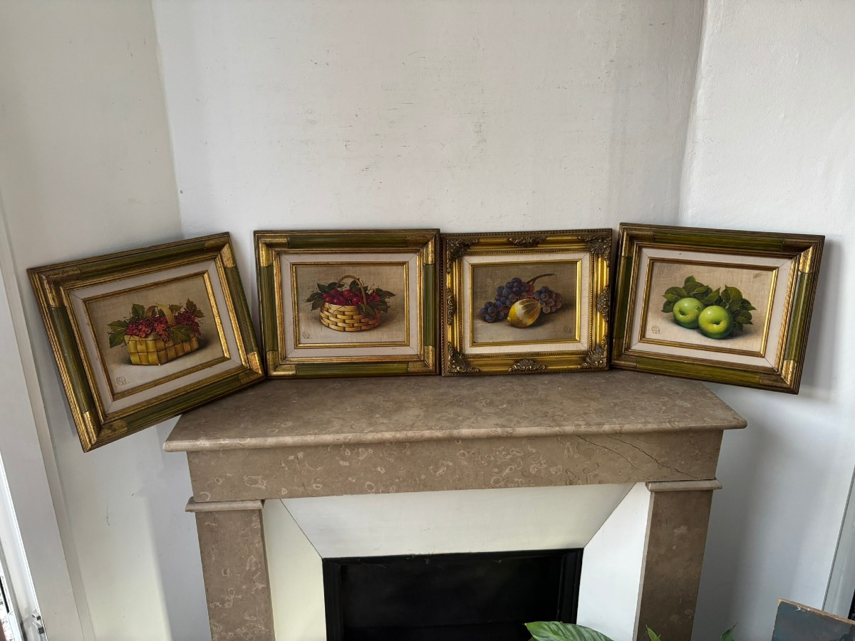 4 natures mortes école russe