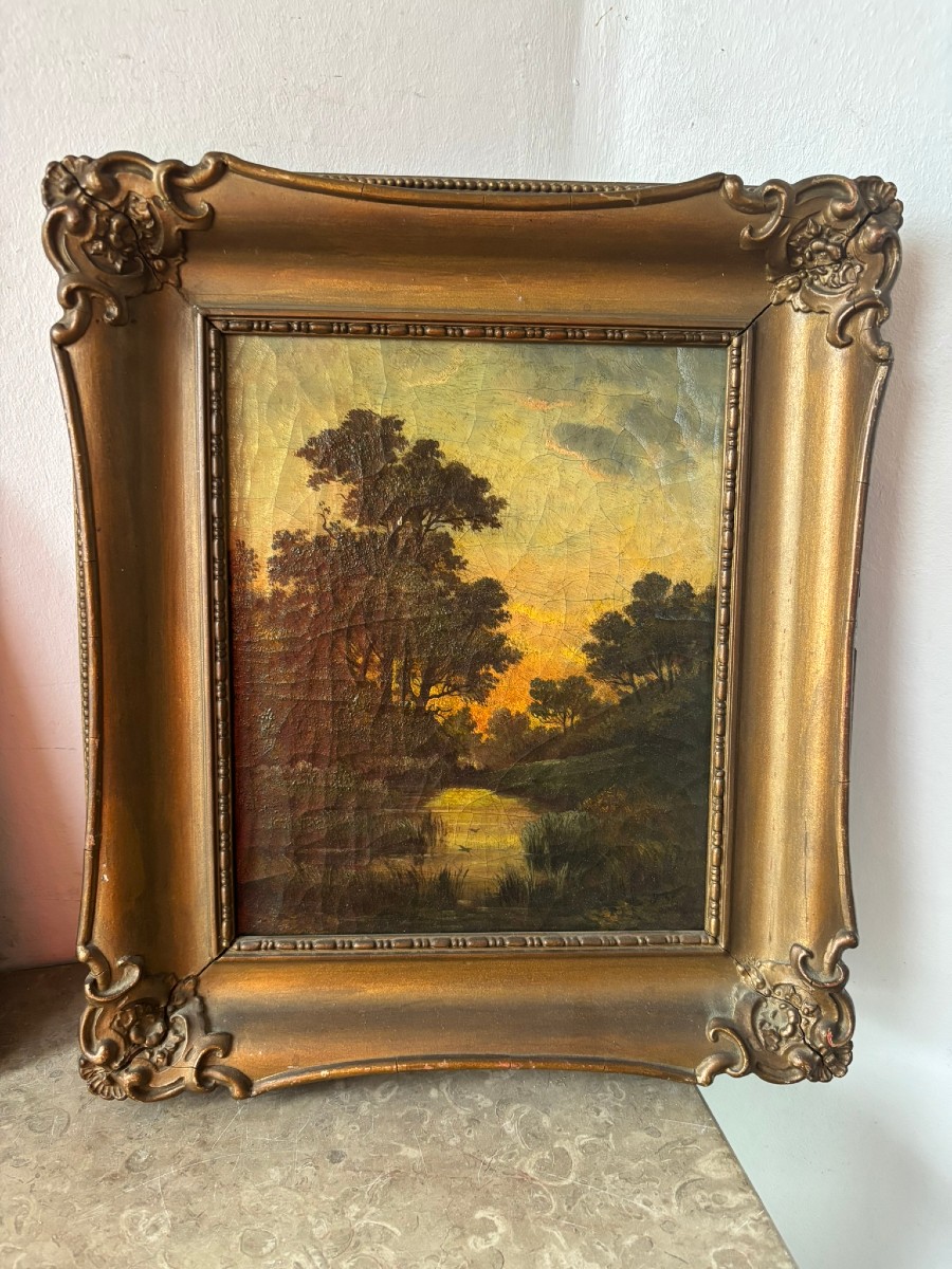 Paysage signé Franz Steinfeld