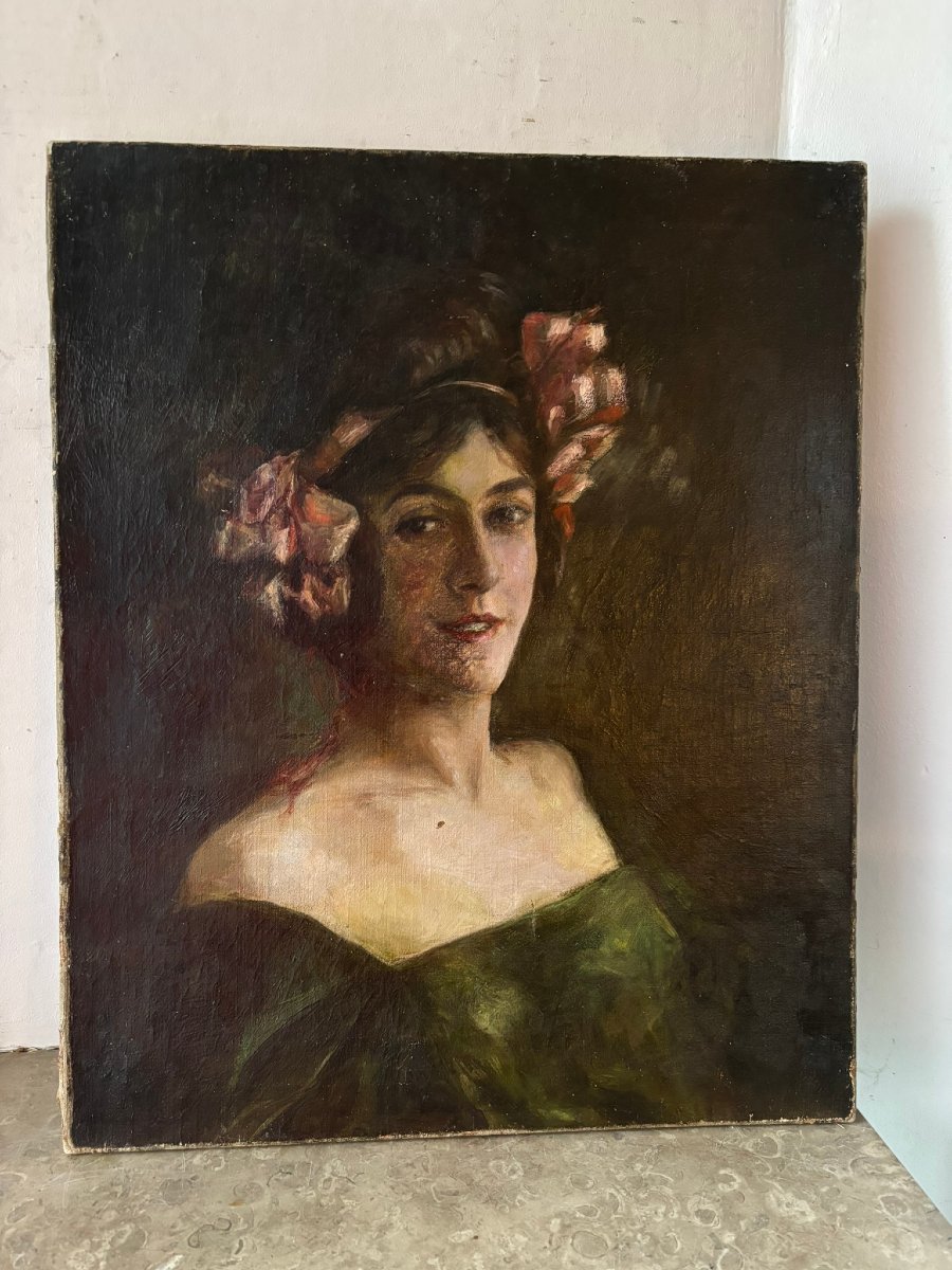 Portrait de femme XIXème siècle-photo-2