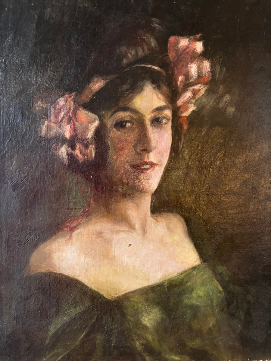 Portrait de femme XIXème siècle-photo-3