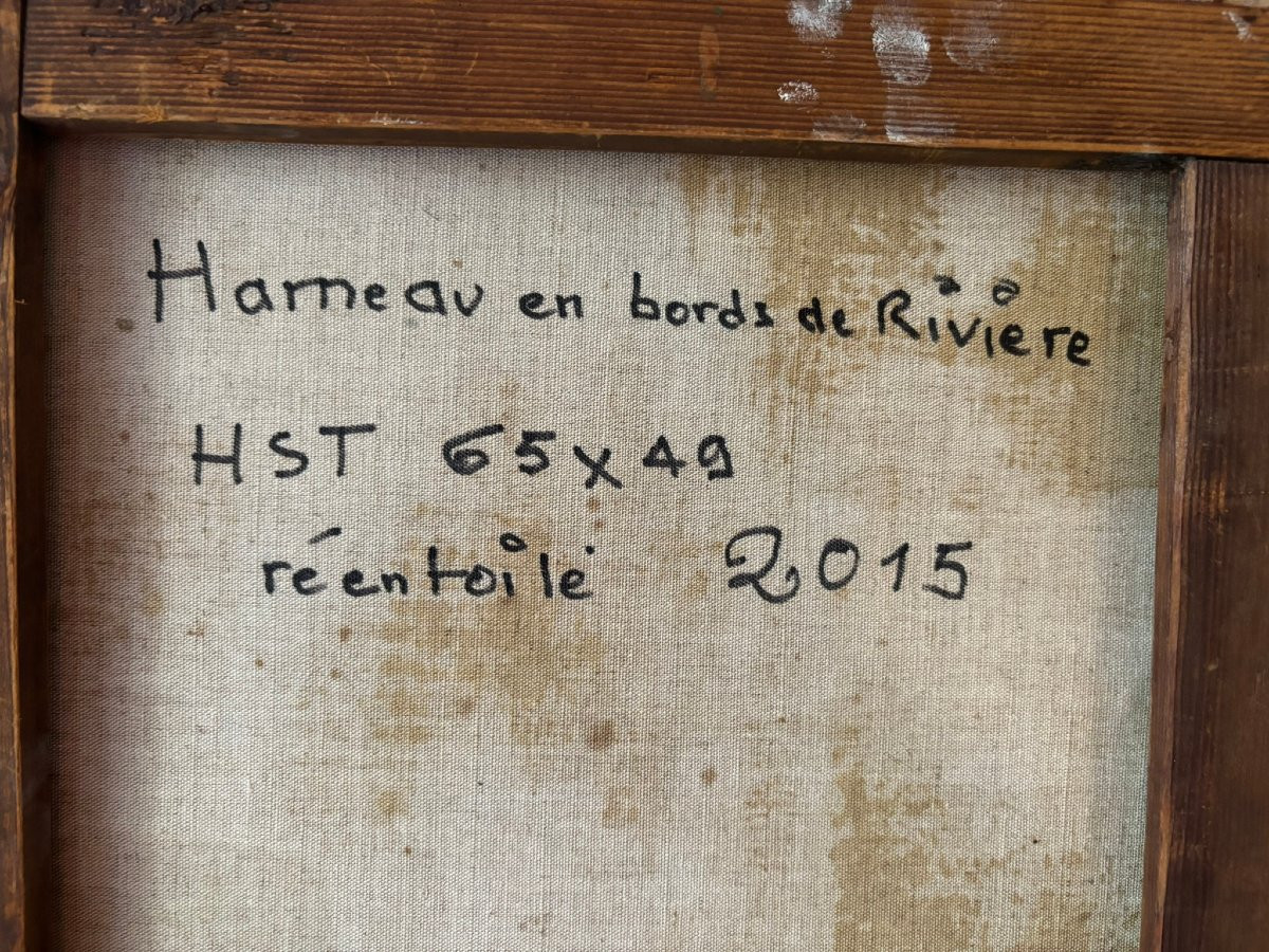 Hameau au bord d'une rivière fin XIX-début XXè siècle-photo-6