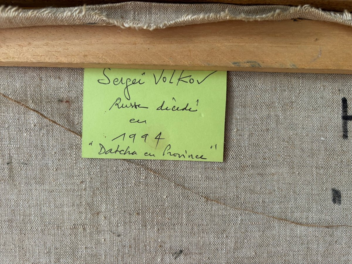 Dacha Signed Volkov, Russian School-photo-7