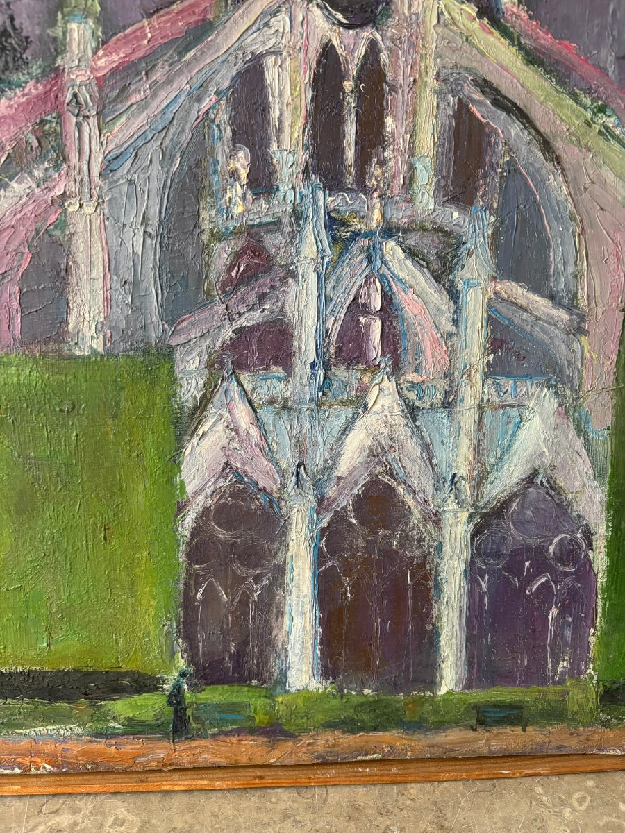 Notre Dame de Paris signé Proszynska daté de 1960-photo-4