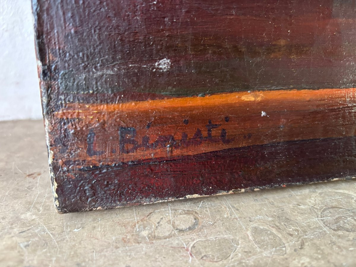 Nature morte signée L.Benisti-photo-5