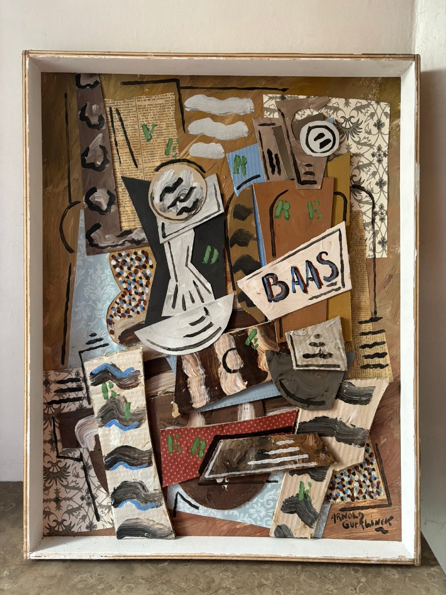 Signed Cubist Still Life-photo-2