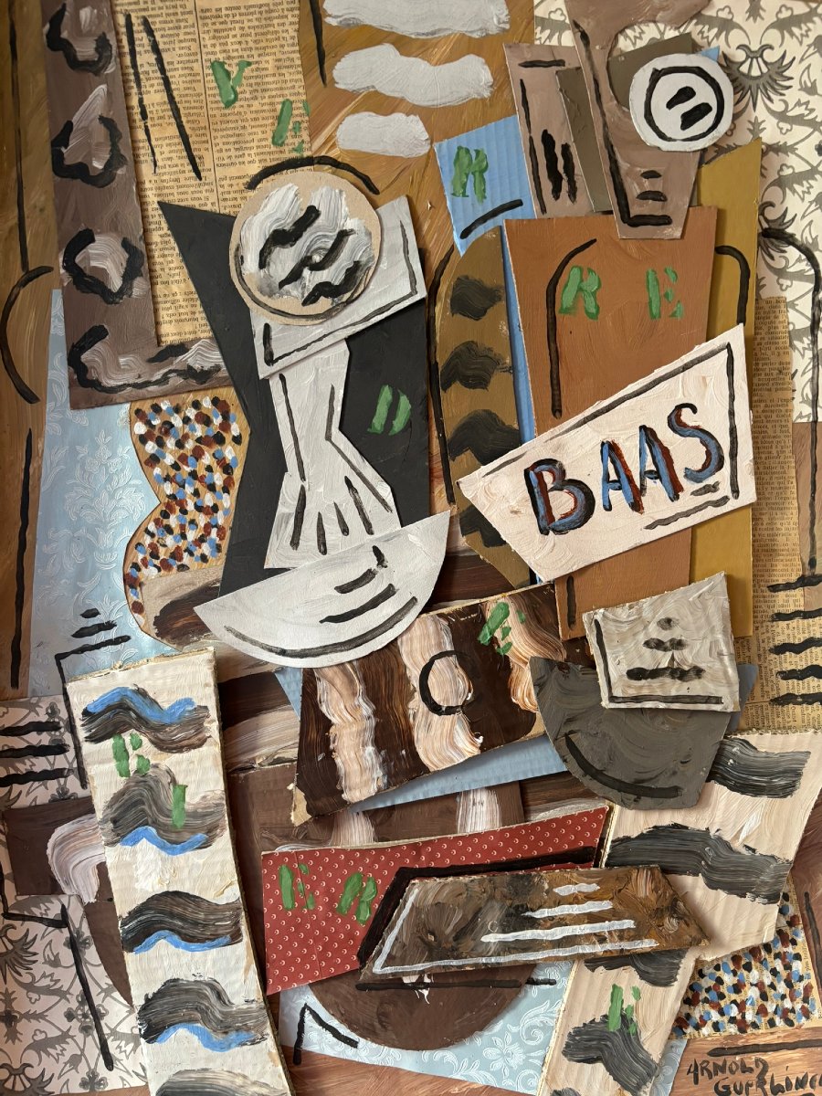 Signed Cubist Still Life-photo-2