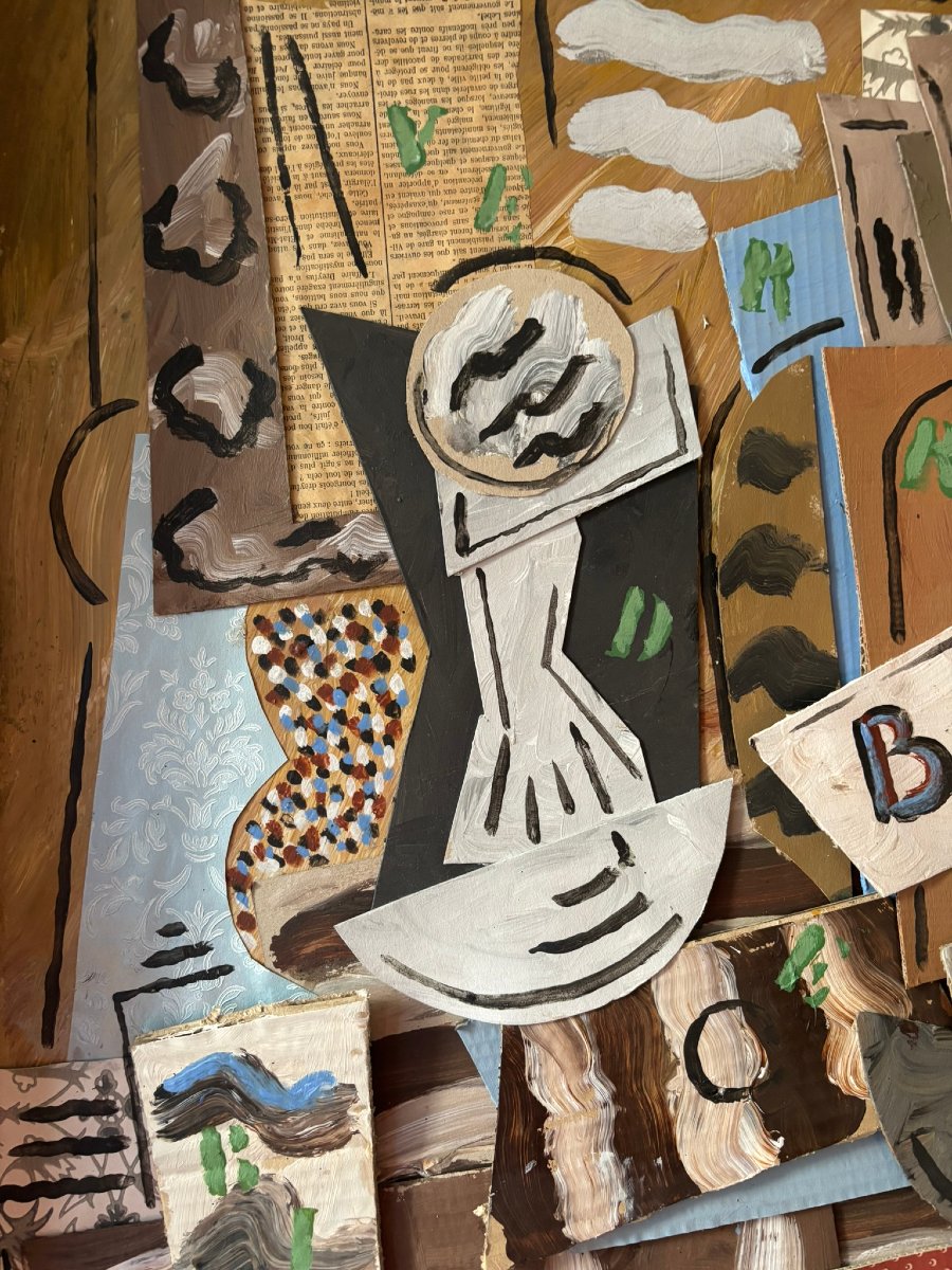 Signed Cubist Still Life-photo-4