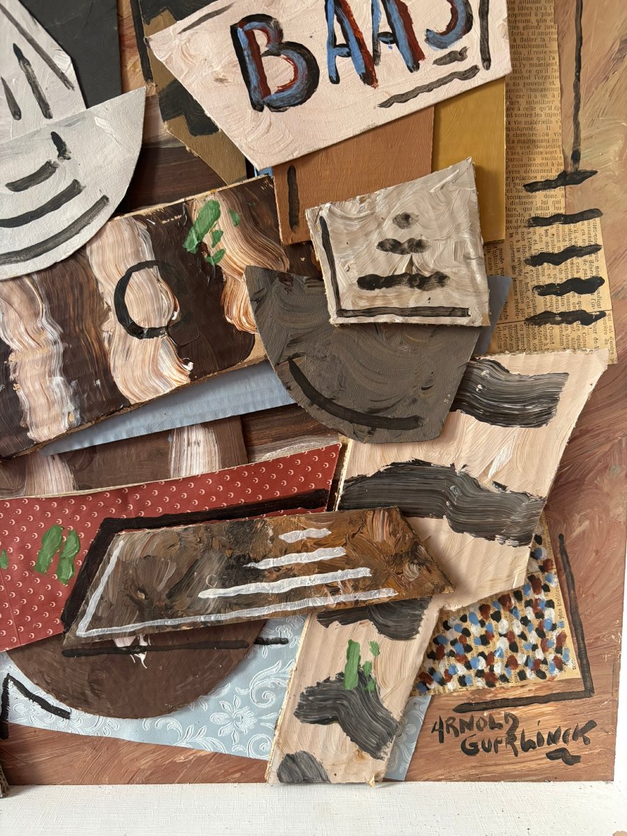 Signed Cubist Still Life-photo-6