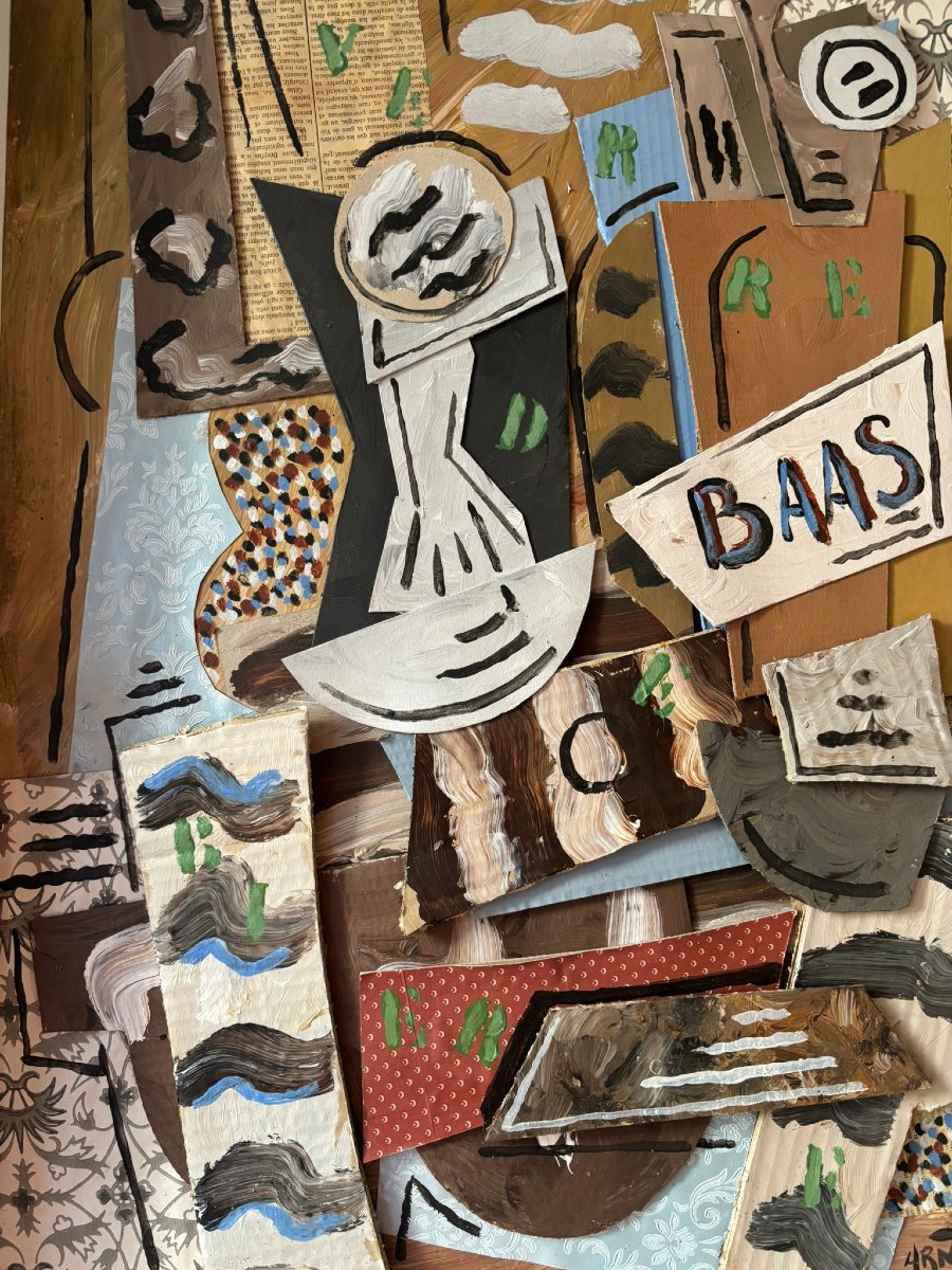 Signed Cubist Still Life-photo-7