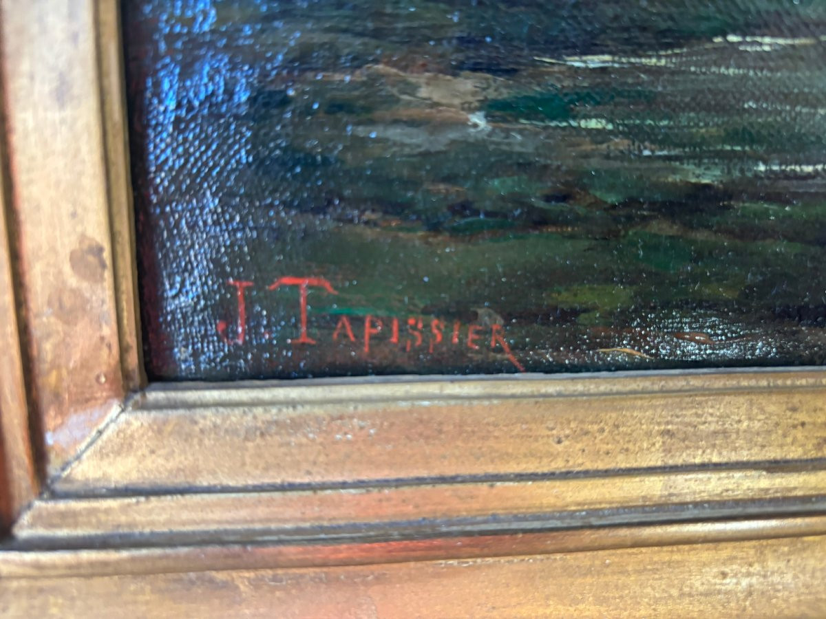 Landscape Signed By A 19th-century Tapestry Artist-photo-6