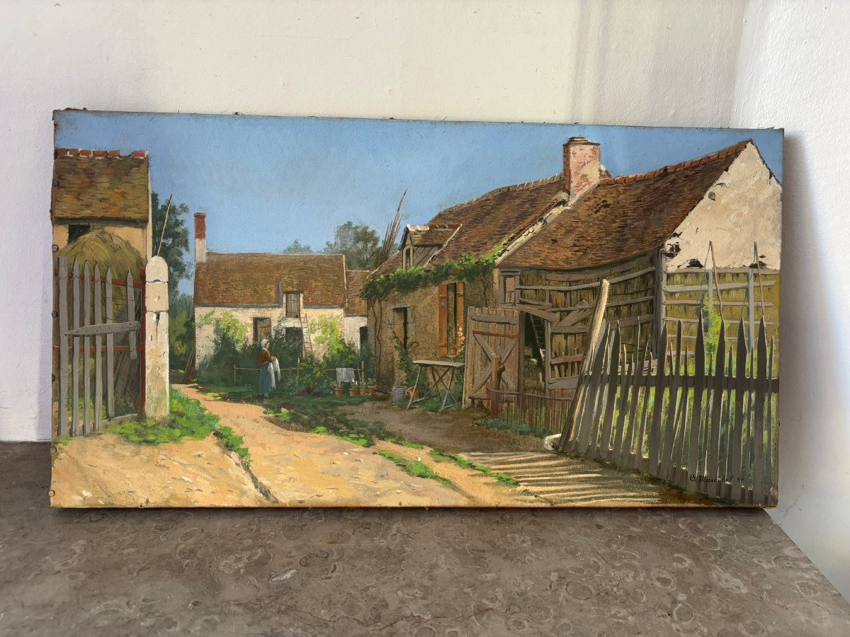 Pastel signé Maréchal de 1890-photo-1