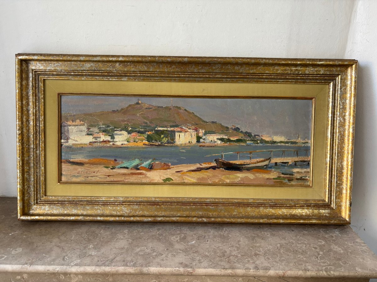 Paysage russe de bord de mer signé Komissarov-photo-1