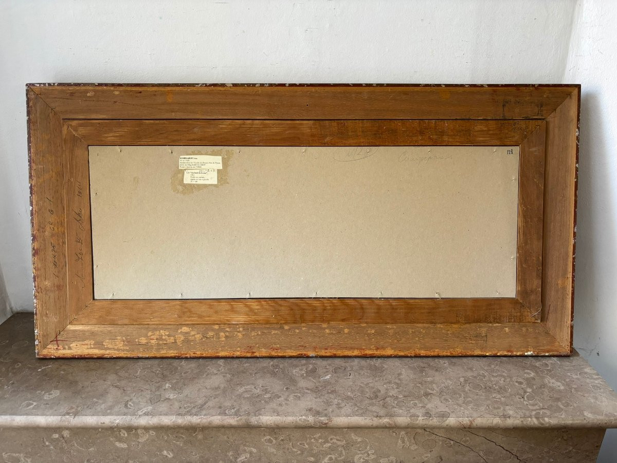 Paysage russe de bord de mer signé Komissarov-photo-6