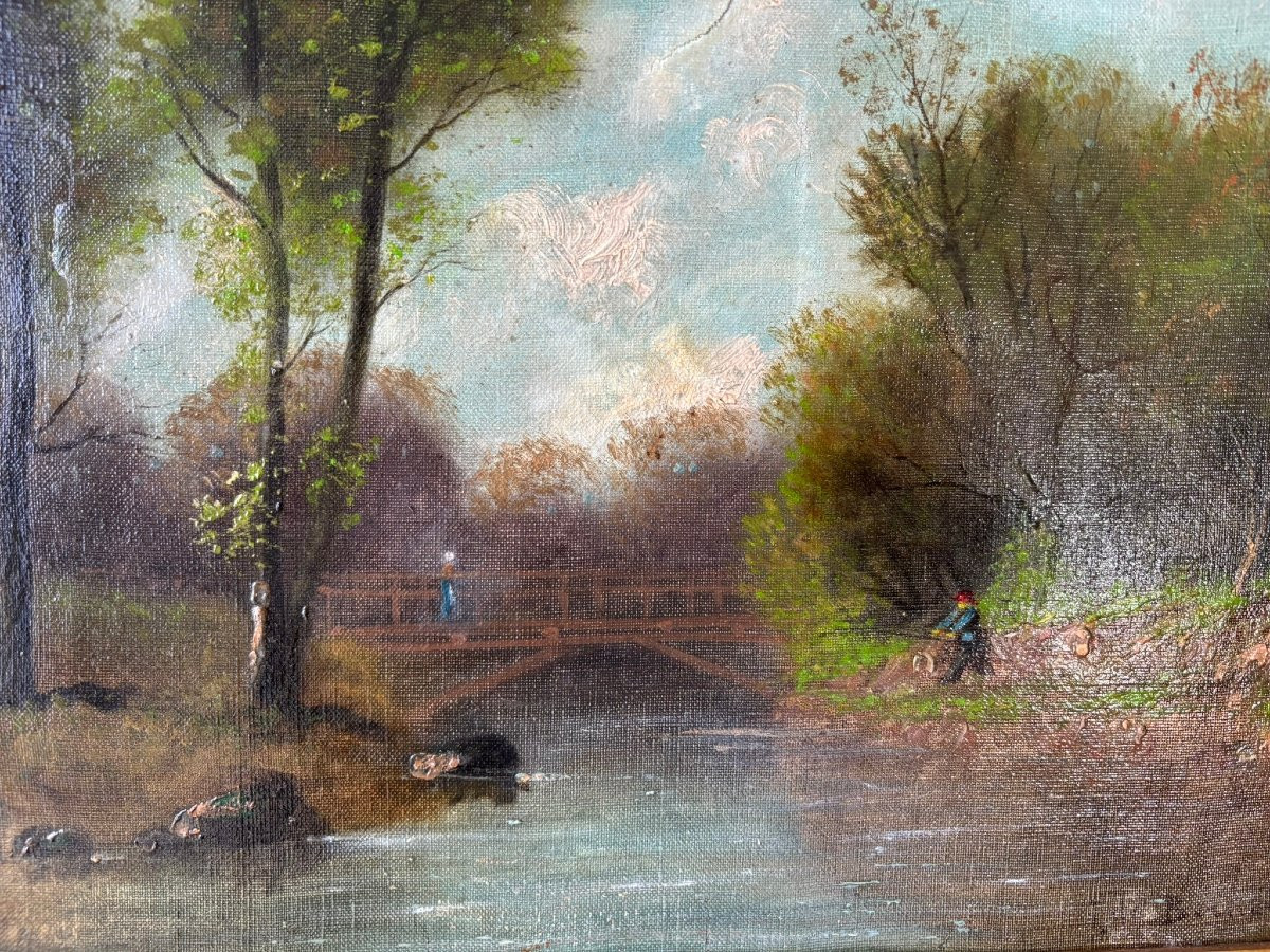 Paysage signé Camille Bernier (1823-1923)-photo-4