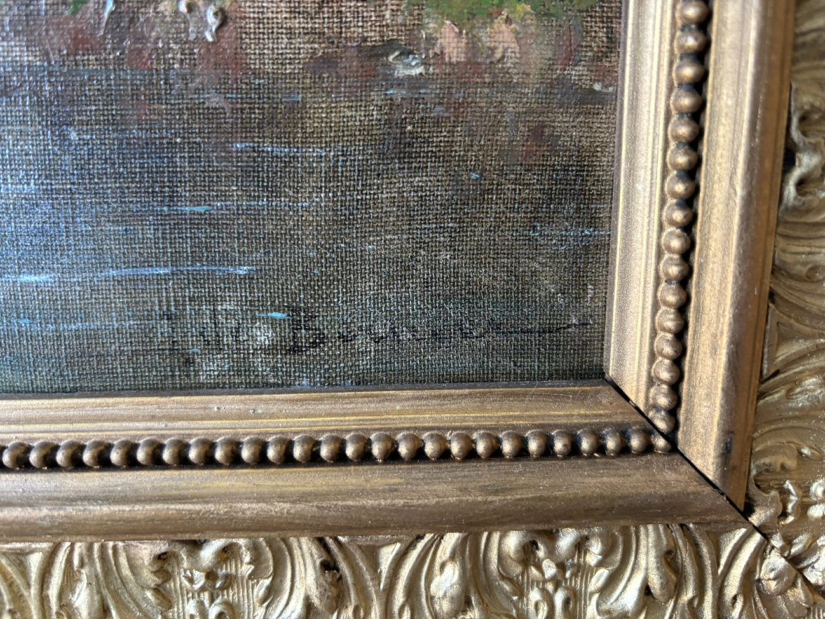 Paysage signé Camille Bernier (1823-1923)-photo-5