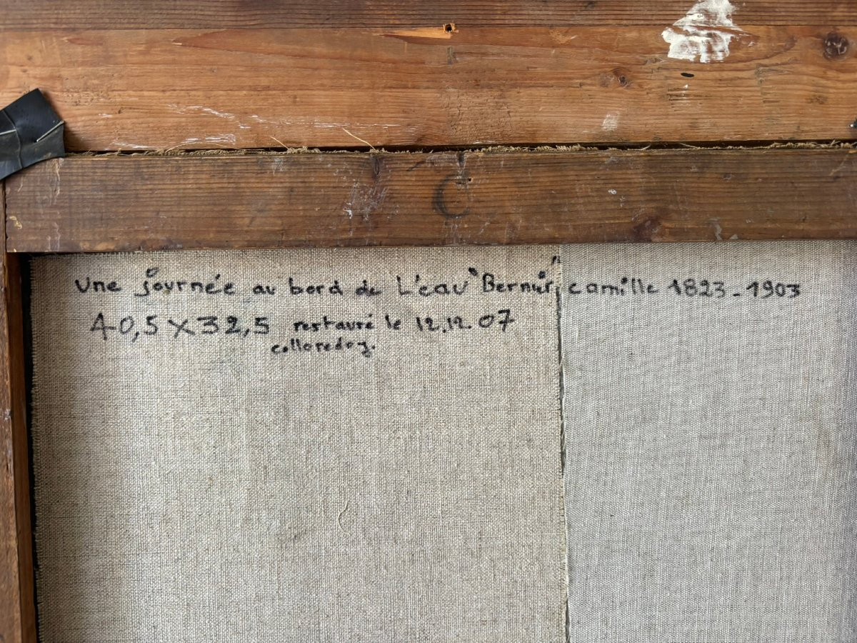 Paysage signé Camille Bernier (1823-1923)-photo-7