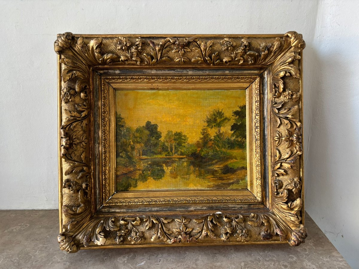 Paysage école francaise XIXè siècle-photo-1