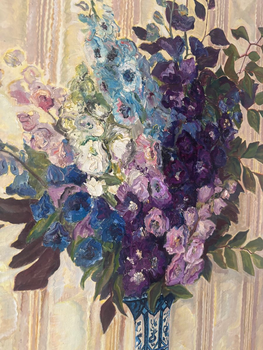 Bouquet Of Flowers Signed Ghelfi-photo-5