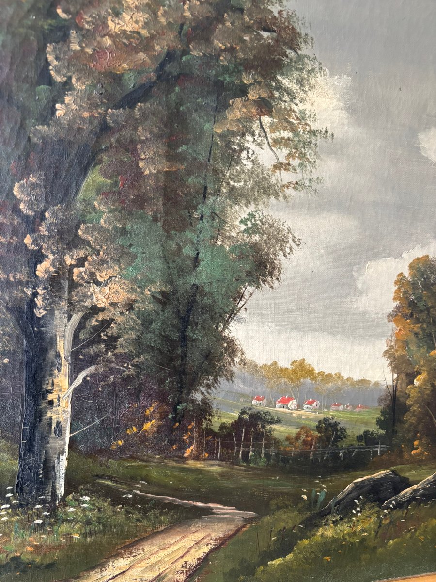 Paysage signé XIX/XXème siècle-photo-5