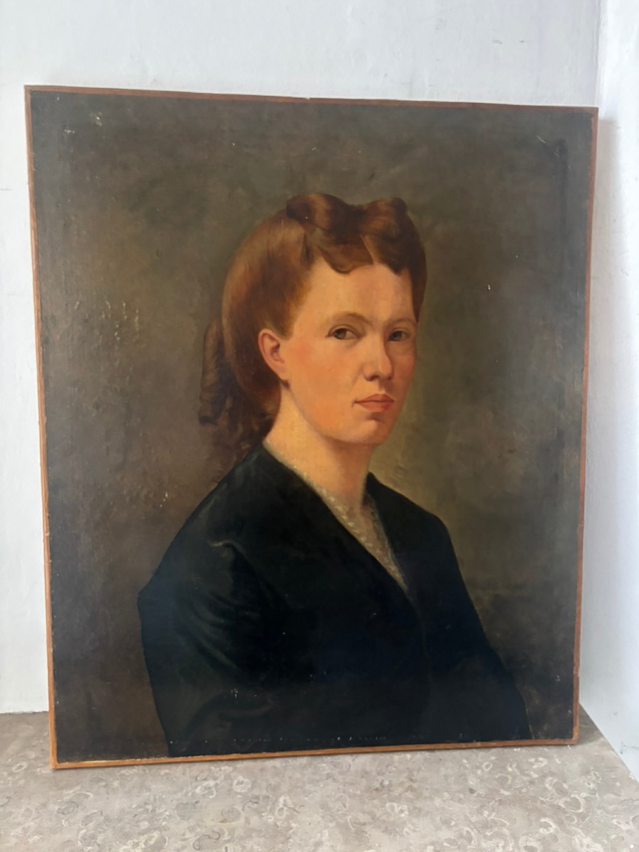 Portrait de femme école XXème siècle