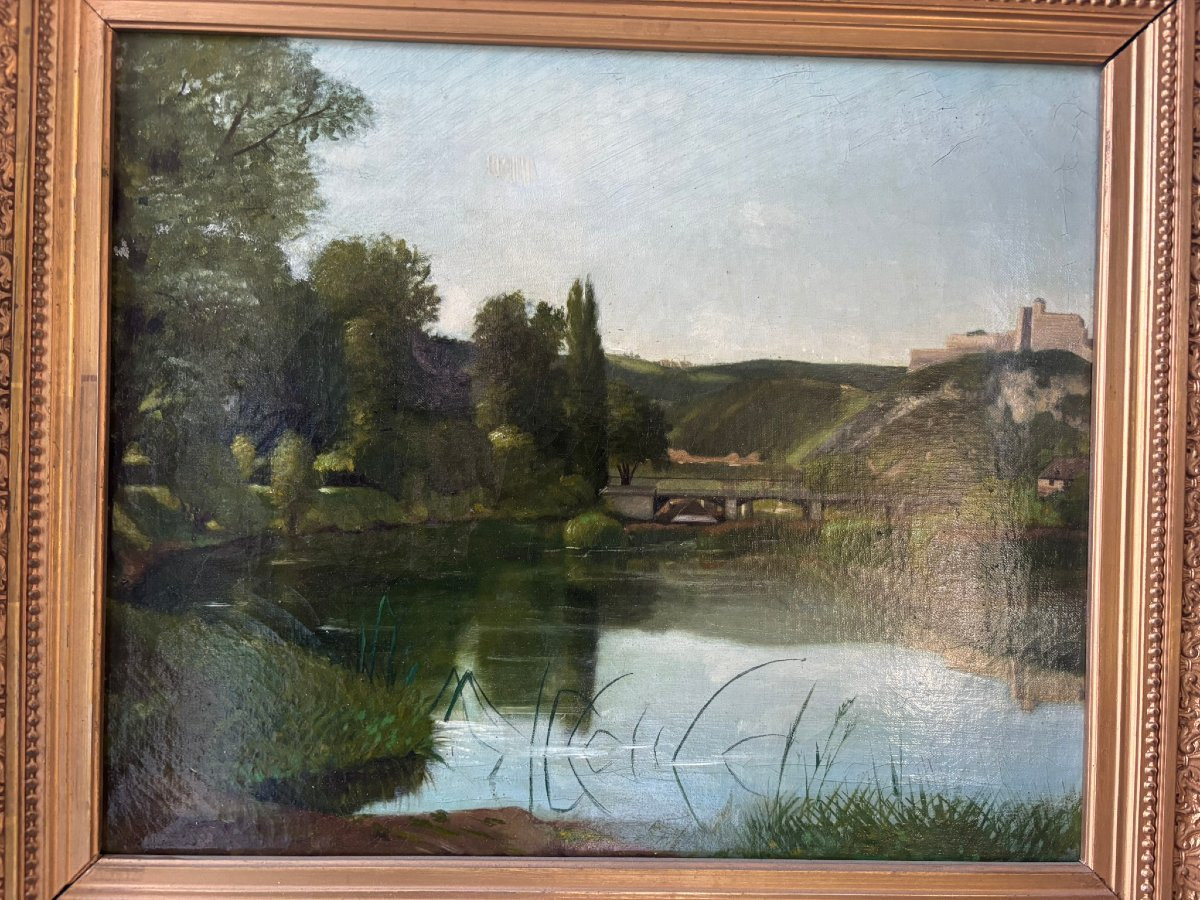 Lakeside Landscape, 19th/20th Century-photo-3