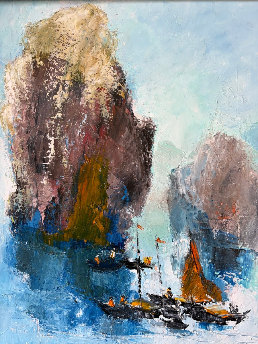 Vietnamese Landscape Signed 1999-photo-6