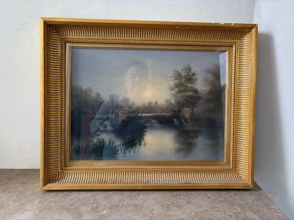 Landscape Signed Cécile Jubert (1885)-photo-2