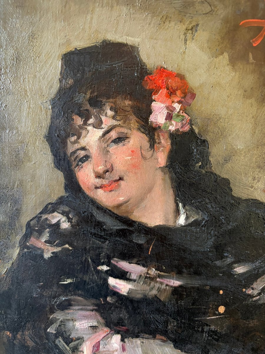 Portrait d'Adalouse signé Belli-photo-5