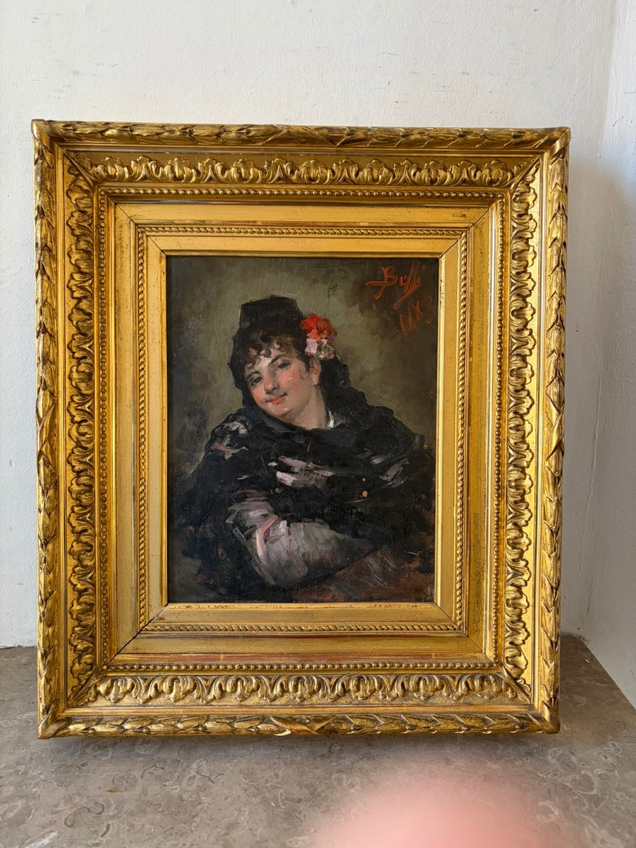 Portrait d'Adalouse signé Belli