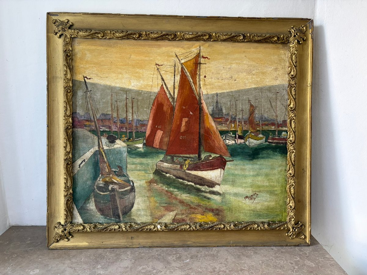 Paysage Breton signé Meunier de 1933-photo-2