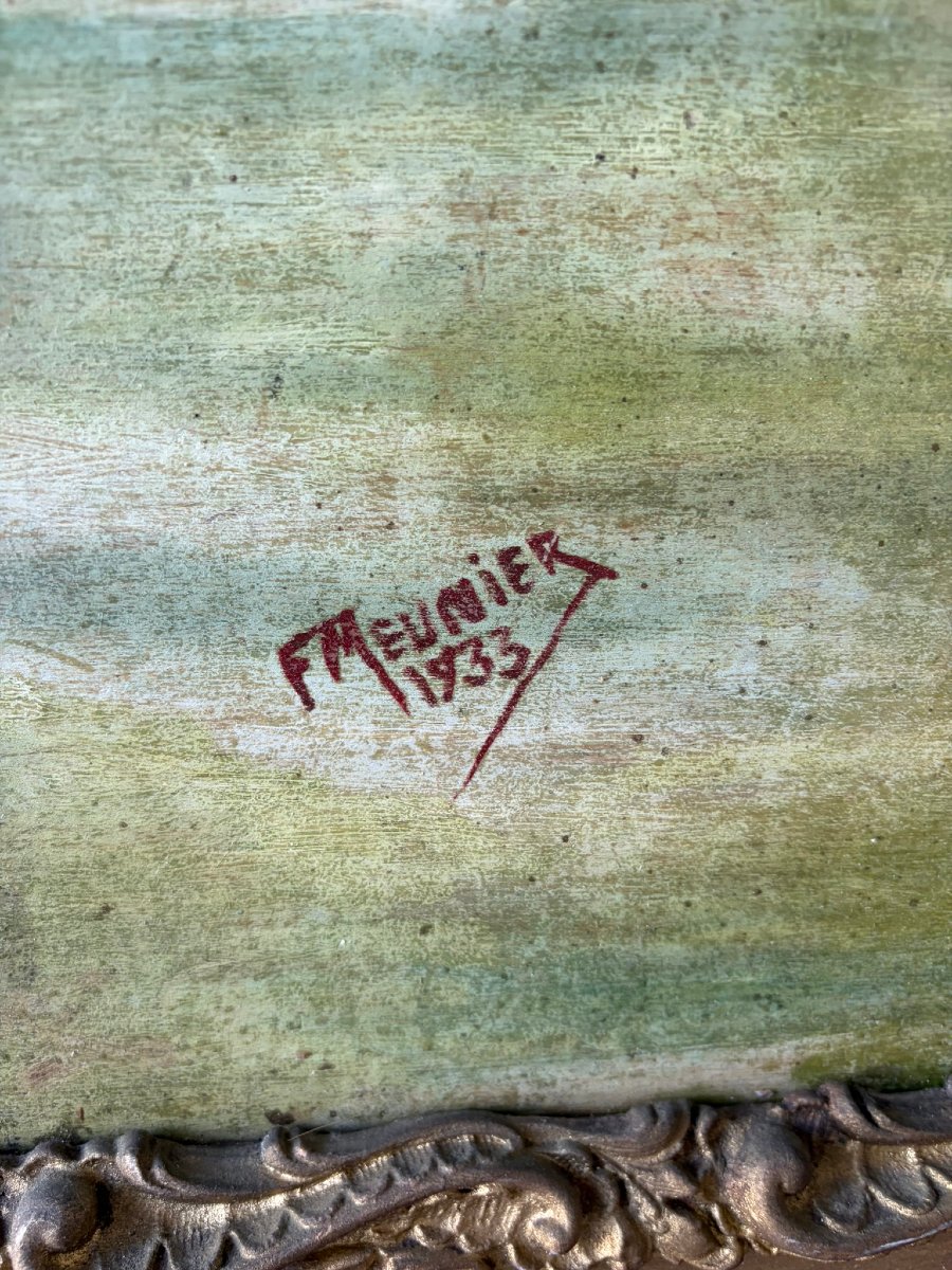 Paysage Breton signé Meunier de 1933-photo-4