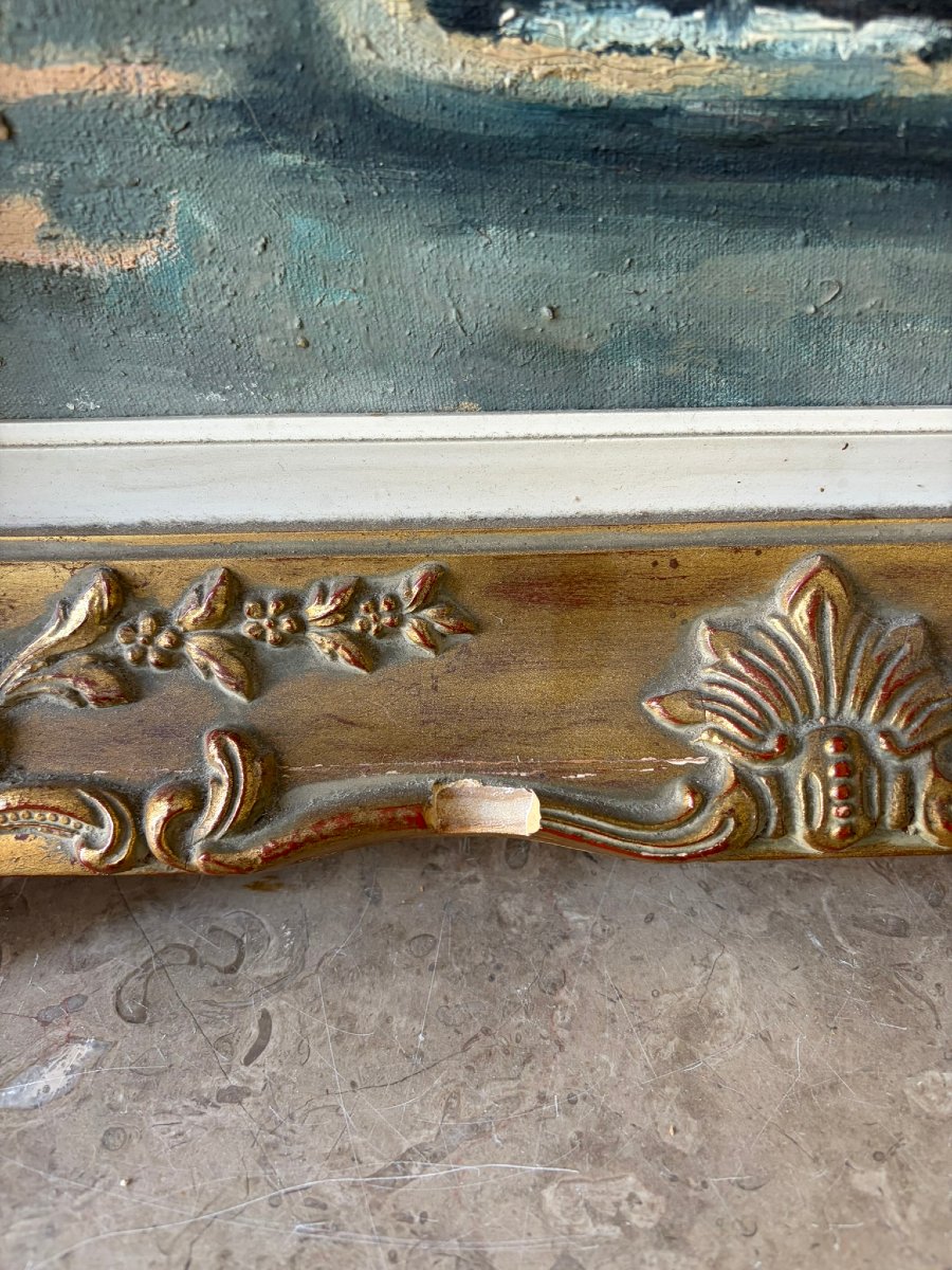 Paysage de fontaine dans un parc signé-photo-5