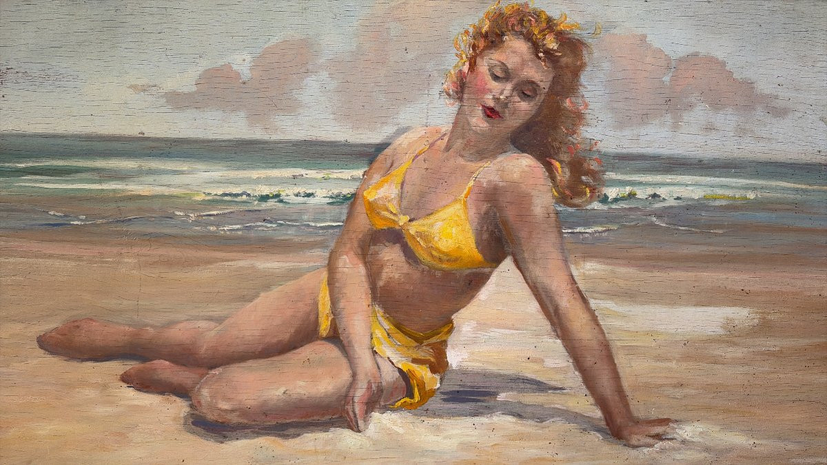 Pin Up At The Beach By Roulleau-photo-4