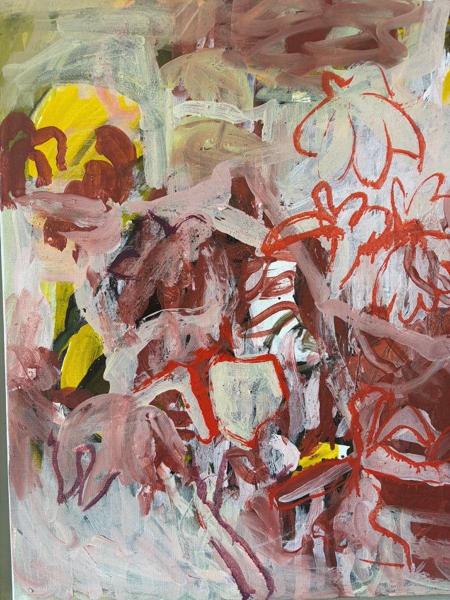 Abstract Chinese Composition Signed Mali (1957)-photo-4